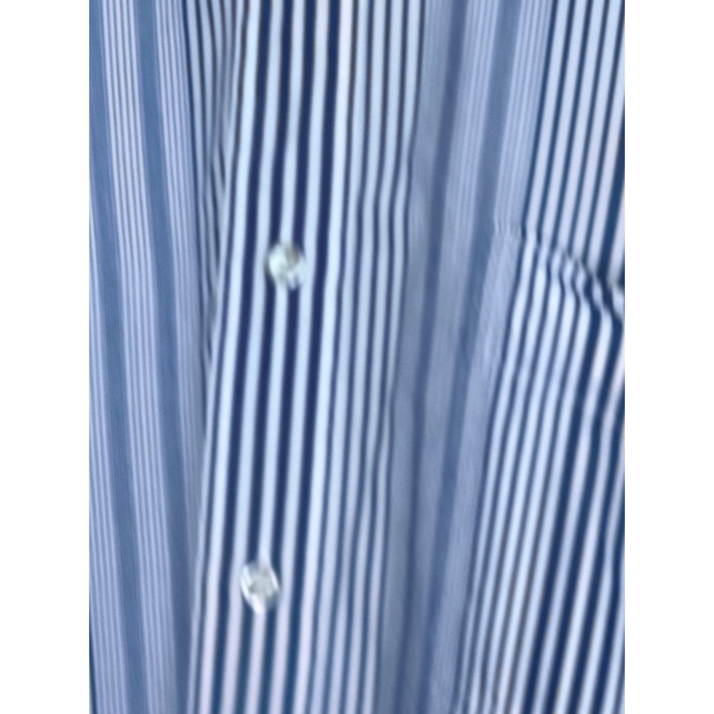 Ralph Lauren Blake XL Blue White Stripe Button Down Shirt Classic Cotton - Picture 5 of 7
